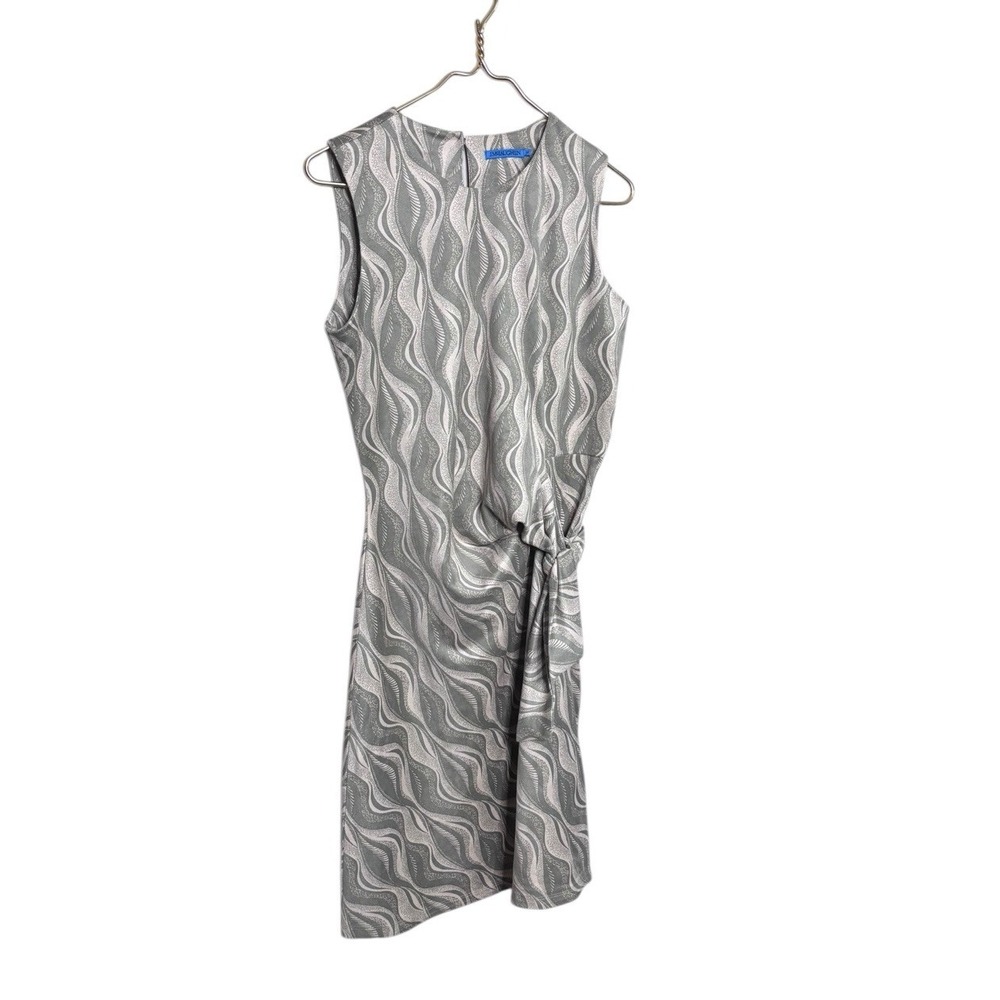J. McLaughlin Elora Sleeveless Faux Suede Dress In Reel Sway NWOT Md‎